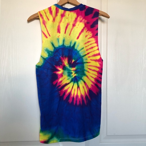 Rolling Stones Tie Dye Band Tank Top S/M - Picture 6 of 7